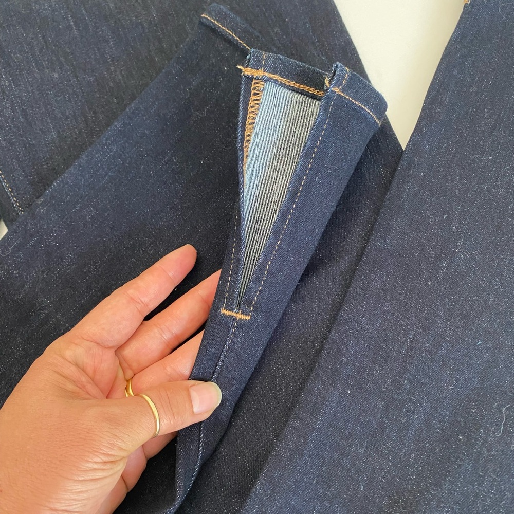 EXPRESS WOMEN SKYSCRAPER MID RISE BLUE JEANS SIZE 4R - Picture 7 of 17